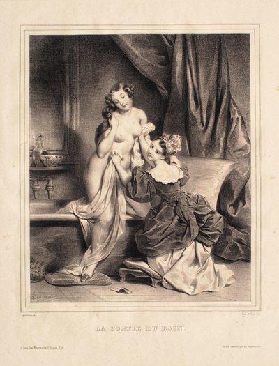 Att lämna badet av Achille Devéria