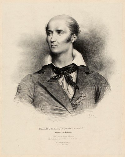 Porträtt av André-Antoine Blancheton av Achille Devéria