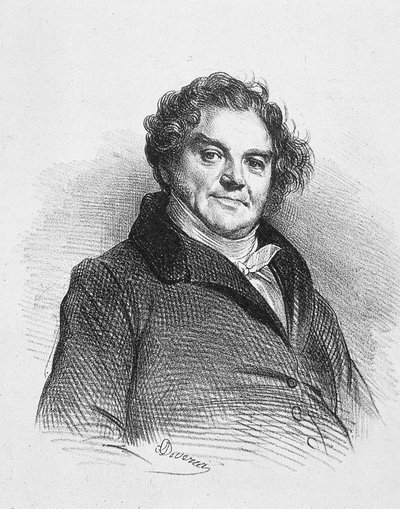 Porträtt av Vidocq av Achille Devéria av Achille Devéria