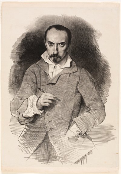 Självporträtt av Achille Devéria