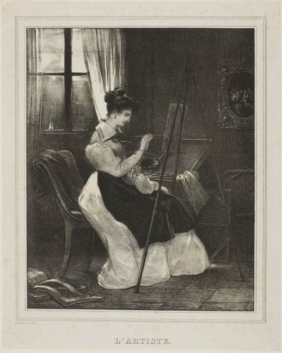 Konstnären av Achille Devéria