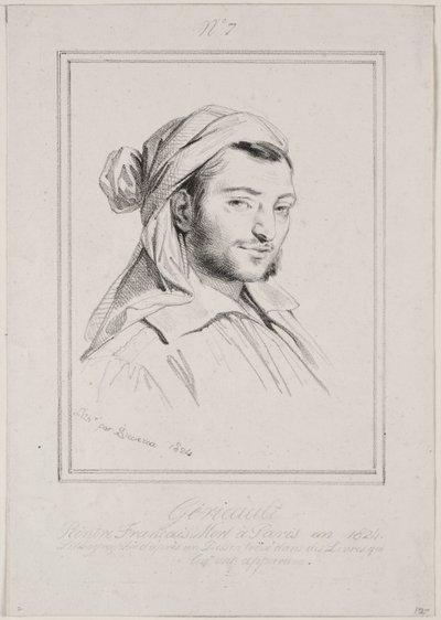Theodore Gericault av Achille Devéria