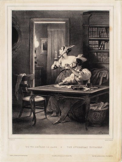 Du hetsar upp dig själv (Du bränner ditt blod!) av Achille Devéria