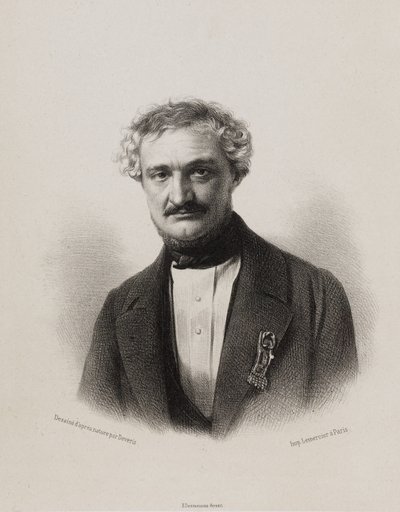 Nationalförsamlingen, galleriet för folkets representanter - Sylvain Guizard av Achille Devéria