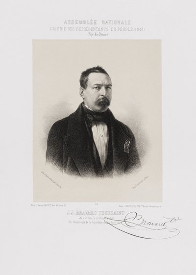 Nationalförsamlingen, galleriet för folkets representanter - Toussaint Bravard (Puy-de-Dôme) av Achille Devéria