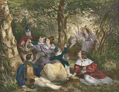 Landsfesten, Landsutflykten av Achille Devéria