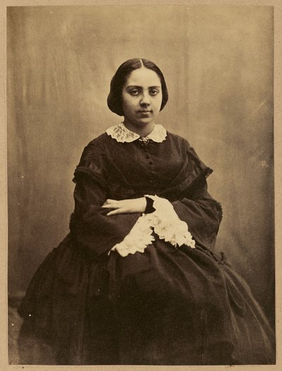 [Porträtt av en ung dam, troligen Cécile Devéria] av Achille Devéria
