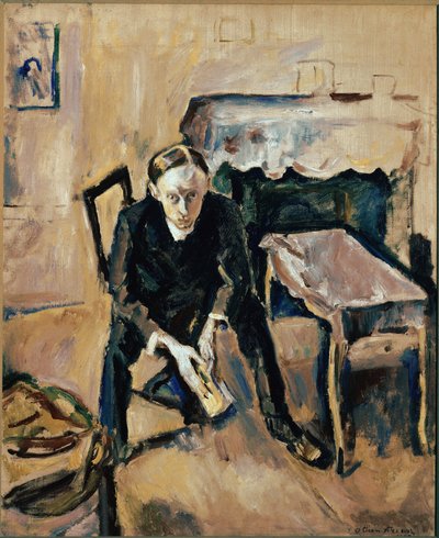 Porträtt av den franske författaren Fernand Fleuret (olja på duk av Achille Emile Othon Friesz