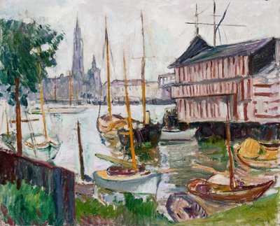 Yachtbassäng i Sainte-Anne, Antwerpen av Achille Emile Othon Friesz