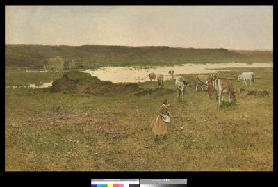 Betesmark på dalen, 1906 av Achille Formis Befani