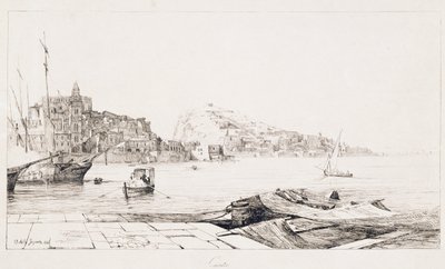 Hamn vid Gaeta av Achille Gigante