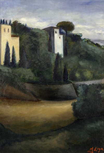 Villor i Fiesole av Achille Lega