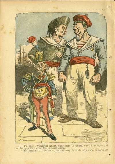 Illustration av Achille Lemot (1846-1909) i Le Pelerin av Achille Lemot