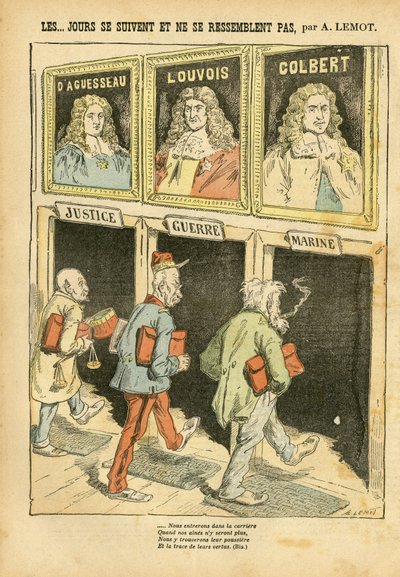 Illustration av Achille Lemot (1846-1909) i Le Pelerin av Achille Lemot