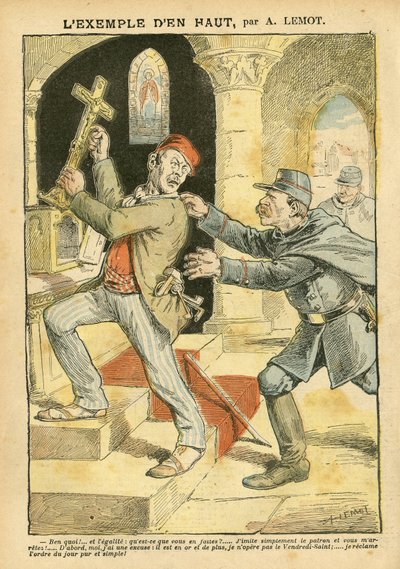 Illustration av Achille Lemot (1846-1909) i Le Pelerin av Achille Lemot
