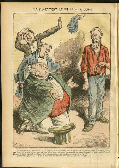 Illustration av Achille Lemot (1846-1909) i Le Pelerin av Achille Lemot