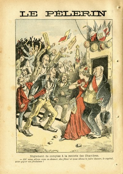 Illustration av Achille Lemot (1846-1909) i Le Pelerin av Achille Lemot