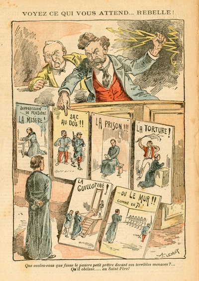 Le Pelerin, Satirisk i färger av Achille Lemot