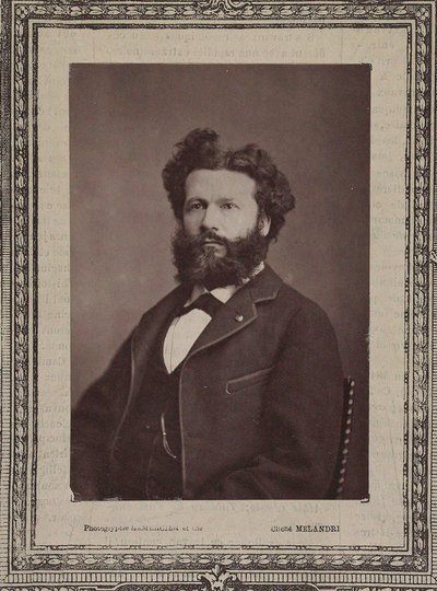 Porträtt av Camille Flammarion 1842-1925, 1880. av Achille Melandri