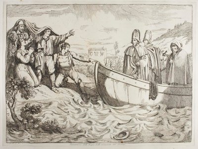 Landstigning vid Tibern av Achille Pinelli