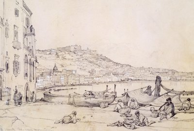 Utsikt över Neapel från Margellina av Achille Vianelli