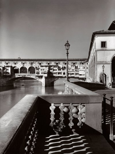 Ponte Vecchio, Florens, Italien, ca 1955 (s/v foto) av Achille Villani