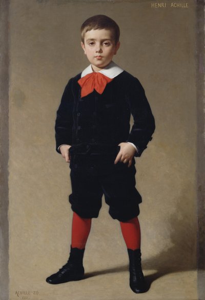 Porträtt av Henri Achille, konstnärens son, 1881 av Achille Zo