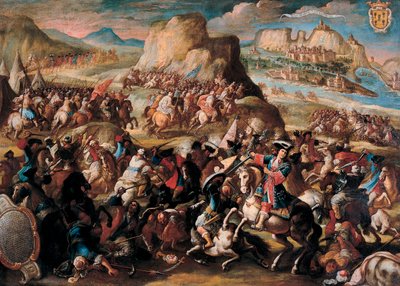 Slaget vid Oran, 1699 av Acisclo Antonio Palomino de Castro y