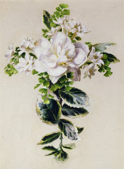 Ett blomkors (akvarell på papper) av Ada Hanbury