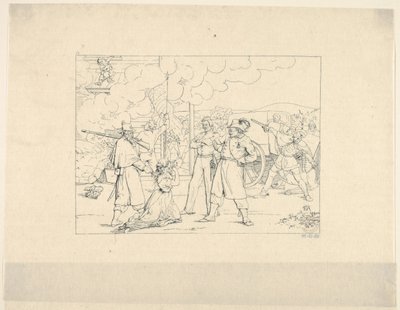 Valiant Men Dat Fite Mit Siegel från Confederate War Etchings, 1861-63. av Adalbert John Volck