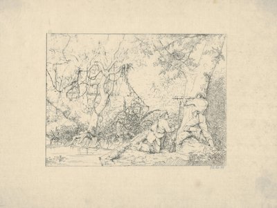 Vicksburg Canal från Confederate War Etchings, 1861-63. av Adalbert John Volck