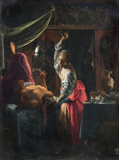Judith Slaying Holofernes, ca 1601-03 (olja på koppar) av Adam Elsheimer