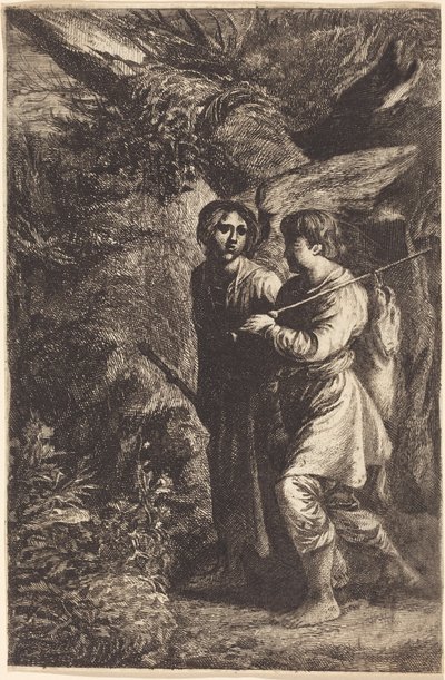 Tobias och ängeln av Adam Elsheimer