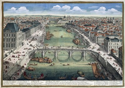 Tuileriernas kungliga bron - i "" Paris"" av Perelle av Adam Perelle