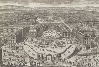 Allmän syn på slottet i Versailles, 1680-talet, 1680-talet. av Adam Perelle