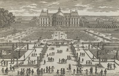 Utsikt över Vaux-Le-Vicomte, 1680-talet, 1680-talet. av Adam Perelle