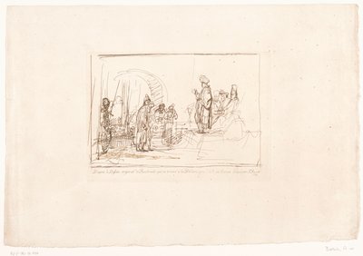 Den tilltalade ställdes inför sina domare Sex tryck efter teckningar av Rembrandt, förvarade i Hofbibliothek i Wien (serietitel) Sex estampes gravées d