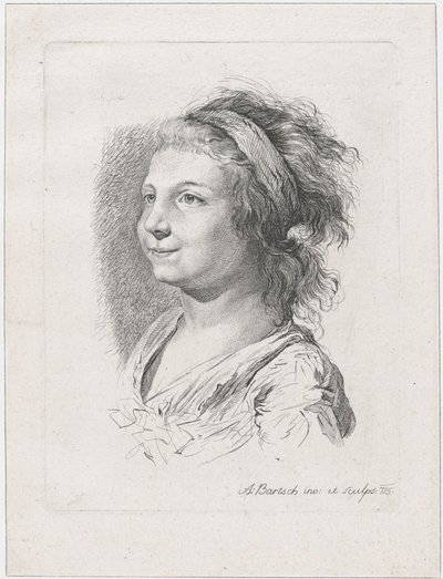 Porträtt av Maria Anna Schaubach, 1785. av Adam von Bartsch
