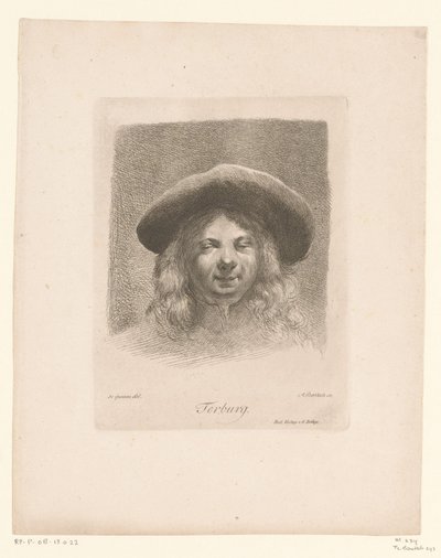 Porträtt av Moses ter Borch av Adam von Bartsch