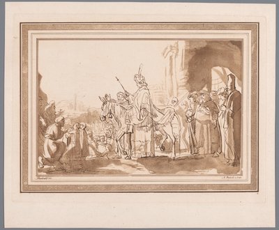 Salomo rider på Davids åsna Tryck efter teckningar av Rembrandt förvarade i Hofbibliothek i Wien (serietitel) Recueil d