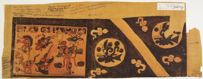 Design från en kruka från Brittiska Honduras (Belize), Yucatan (akvarell) av Adela Breton