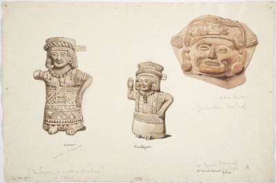 Figurer, Veracruz (akvarell) av Adela Breton