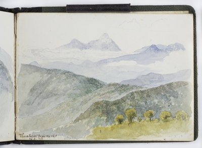 Skissbok med akvareller, teckningar och anteckningar, Mexiko, 1896-1898 (akvarell) av Adela Breton