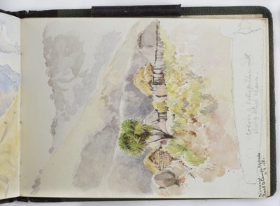 Skissbok med akvareller, teckningar och anteckningar, Mexiko, 1896-1898 (akvarell) av Adela Breton
