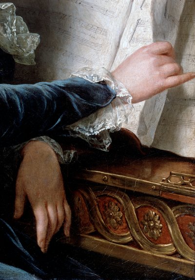Comtesse de Selve gör musik, detalj, 1787. av Adelaide Labille Guiard