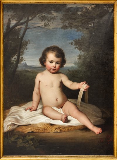Young Saint John (olja på duk) av Adeodato Malatesta or Malatesti