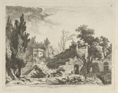Utsikt över resterna av en teater från Olika vyer hämtade från naturen... på..., 1700-talet. av Adélaide Allou