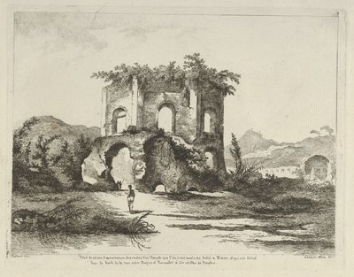 Utsikt över ett tempel... tillägnat Diana från Olika vyer hämtade från naturen... d..., 1700-talet. av Adélaide Allou