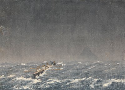Yttre ankarplats i en stormby, Mazatlan [Mexiko], 22 augusti 1850, kl. 8.00 ... "Fråga, vilken är vägen till fartyget"