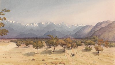"Två mil från Santa Rosa [Chile], 14 januari 1851 [med Anderna och Aconcagua] av Admiral Sir Edward Gennys Fanshawe